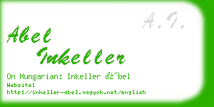 abel inkeller business card